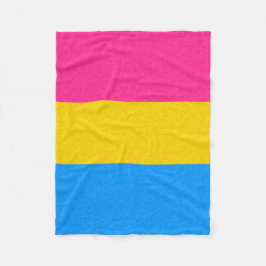 Farbiger Hintergrund des Pansexual Pride Flag Fleecedecke