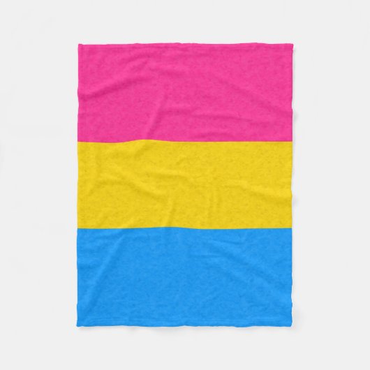 Farbiger Hintergrund des Pansexual Pride Flag Fleecedecke (Vorderseite)