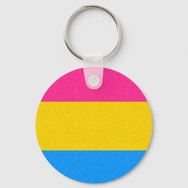 Farbiger Hintergrund des Pansexual Pride Flag Schlüsselanhänger