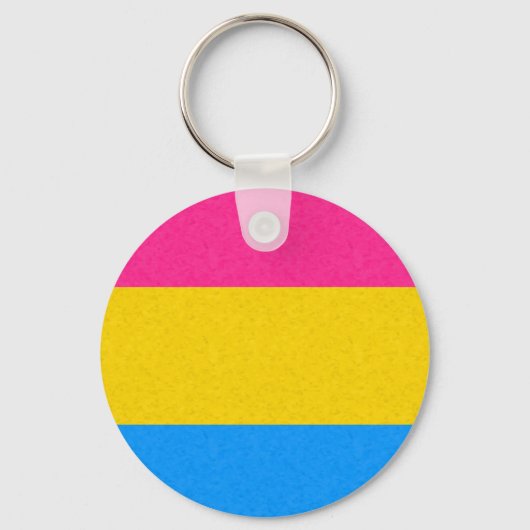 Farbiger Hintergrund des Pansexual Pride Flag Schlüsselanhänger (Vorderseite)