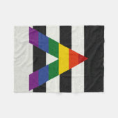 Farbiger Hintergrund für das alleinige LGBT-Flag Fleecedecke (Vorderseite (Horizontal))