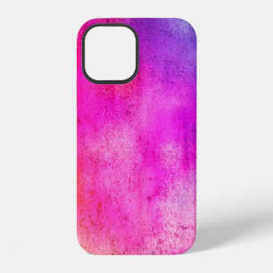 Farbiger Hintergrund. Grunge rote blaue und gelbe  iPhone 12 Hülle