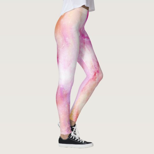 Farbiger Hintergrund Leggings (Rechts)