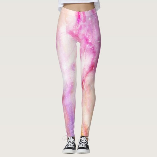 Farbiger Hintergrund Leggings (Vorderseite)