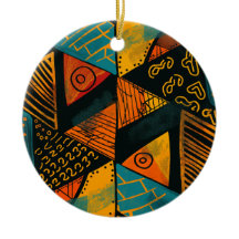 Farbiger Hintergrund mit afrikanischen Motiven