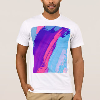 farbiger Hintergrund mit vielen Farbstrichen T-Shirt