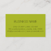 Farbiger Hintergrund Visitenkarte (Rückseite)