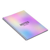 Farbiger holografischer Hintergrund Nr. 3 Notizblock (Rechte Seite)