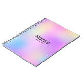 Farbiger holografischer Hintergrund Nr. 3 Notizblock (Linke Seite)