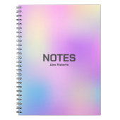 Farbiger holografischer Hintergrund Nr. 3 Notizblock (Vorderseite)