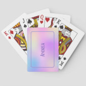 Farbiger holografischer Hintergrund Spielkarten (Rückseite)