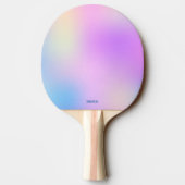 Farbiger holografischer Hintergrund Tischtennis Schläger (Rückseite)