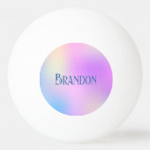 Farbiger holografischer Hintergrund Tischtennisball (Rückseite)