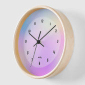 Farbiger holografischer Hintergrund Uhr (Winkel)