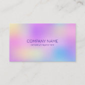 Farbiger holografischer Hintergrund Visitenkarte (Vorderseite)