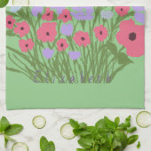 Farbiger Hübscher Blumenkohl + Individuelle Name Geschirrtuch (Gefaltet)