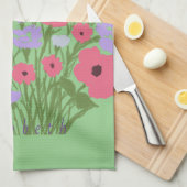 Farbiger Hübscher Blumenkohl + Individuelle Name Geschirrtuch (Viertel Falte)