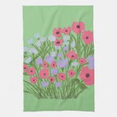 Farbiger Hübscher Blumenkohl + Individuelle Name Geschirrtuch (Vertikal)
