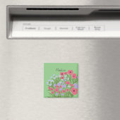 Farbiger Hübscher Blumenkohl + Individuelle Name Magnet (In Situ (Geschirrspüler))