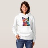 farbiger Hund Hoodie (Vorne ganz)