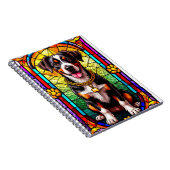 Farbiger Hund mit vergoldetem Glas Notizblock (Rechte Seite)