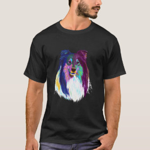 Farbiger Hund Rough Collie T-Shirt