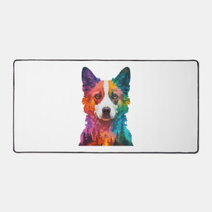 farbiger Hund Schreibtischunterlage