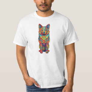 Farbiger Hund T-Shirt