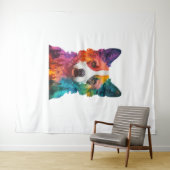 farbiger Hund Wandteppich (Beispiel (Horizontal))