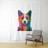 farbiger Hund Wandteppich (Beispiel)