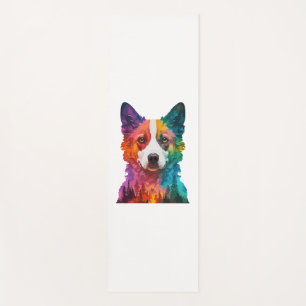 farbiger Hund Yogamatte