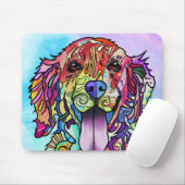 Farbiger Hundehund Mousepad (Mit Mouse)