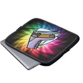 Farbiger Ice-Skate Laptopschutzhülle (Vorne Knopf)