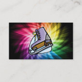 Farbiger Ice-Skate Visitenkarte (Rückseite)