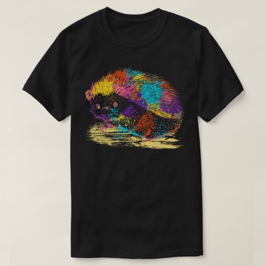 Farbiger Igel T-Shirt (Design vorne)
