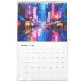 Farbiger Impasto-Kunstkalender Kalender (Feb 2027)