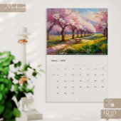 Farbiger Impasto-Kunstkalender Kalender