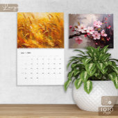 Farbiger Impasto-Kunstkalender Kalender