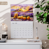 Farbiger Impasto-Kunstkalender Kalender