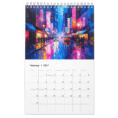 Farbiger Impasto-Kunstkalender Kalender (Feb 2027)
