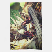 Farbiger indischer Mais in Korbgeflecht Geschirrtuch (Vertikal)