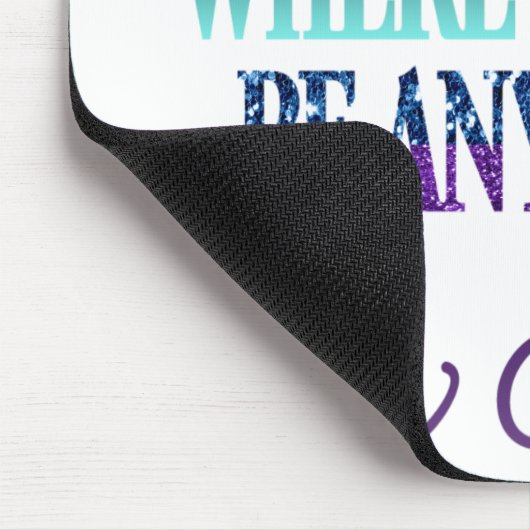 Farbiger inspirierender Glitzer Mousepad (Ecke)