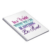 Farbiger inspirierender Glitzer Notizblock (Rechte Seite)