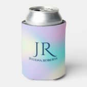 Farbiger irisierender Hintergrund 2 Dosenkühler (Kanne Vorderseite)
