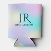 Farbiger irisierender Hintergrund 2 Dosenkühler (Vorderseite)