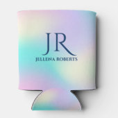 Farbiger irisierender Hintergrund 2 Dosenkühler (Rückseite)