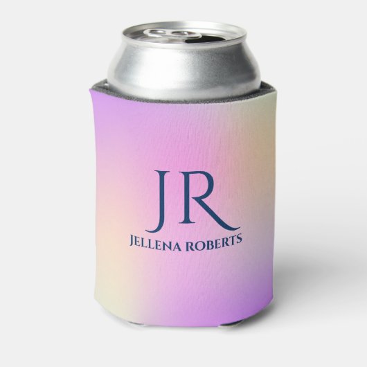 Farbiger irisierender Hintergrund 3 Dosenkühler (Kanne Rückseite)