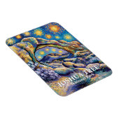 Farbiger Joshua Tree Arch Rock Moderner Van Gogh Magnet (Rechte Seite)