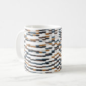 Farbiger Jugendstil-Muster  Kaffeetasse (Vorderseite Links)