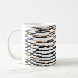 Farbiger Jugendstil-Muster  Kaffeetasse